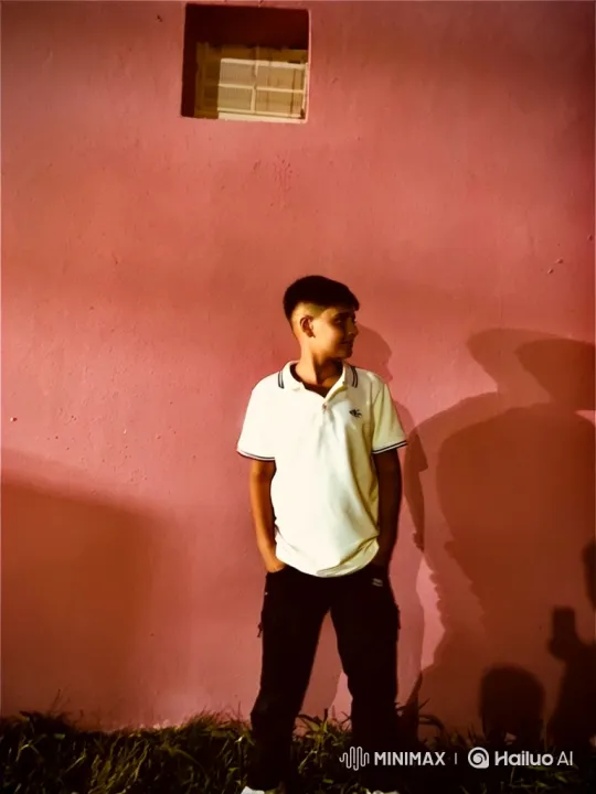 Young Man Detained by Police Against Pink Wall – AI Generated Video | Hailuo AI