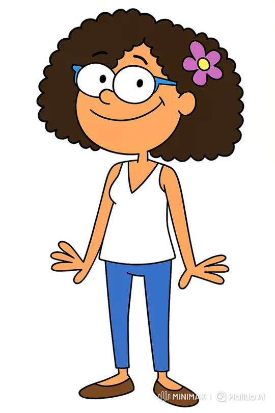 Animated Woman Greeting with a Wave – AI Generated Video | Hailuo AI