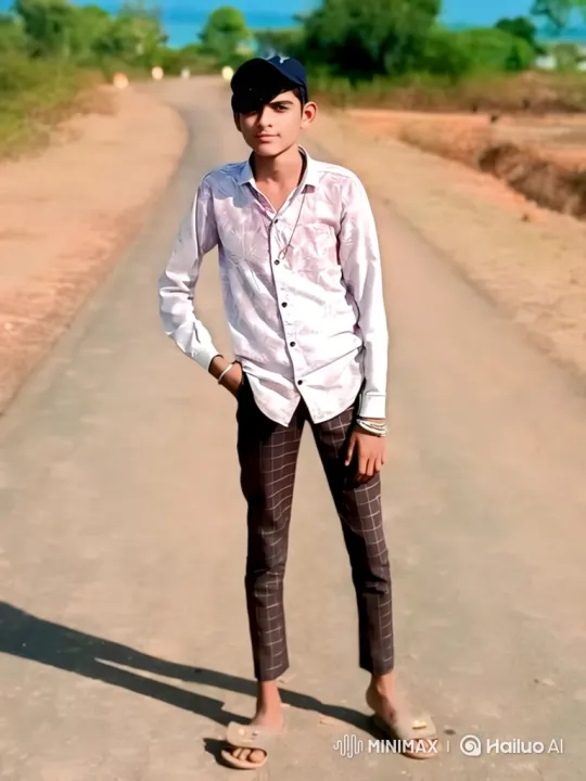 Young Man Pilots MINIMAXROO Helicopter on Rural Road – AI Generated Video | Hailuo AI