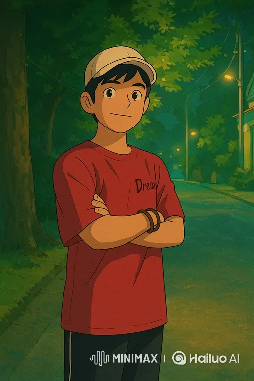 Boy Stands Calmly on Serene Dusk Street – AI Generated Video | Hailuo AI