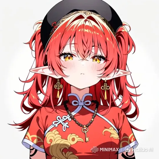 Elf-like Girl Shifts from Neutral to Displeased Expression – AI Generated Video | Hailuo AI