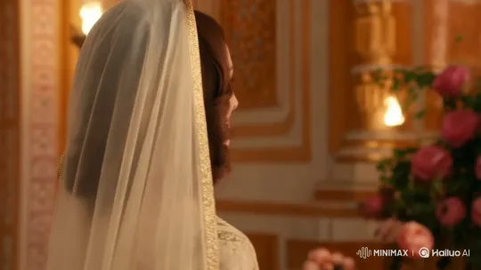 Traditional Wedding Ceremony with Joyful Kiss – AI Generated Video | Hailuo AI