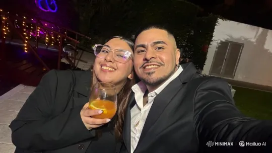 Family Portrait: Couple and Daughter at Night Event – AI Generated Video | Hailuo AI