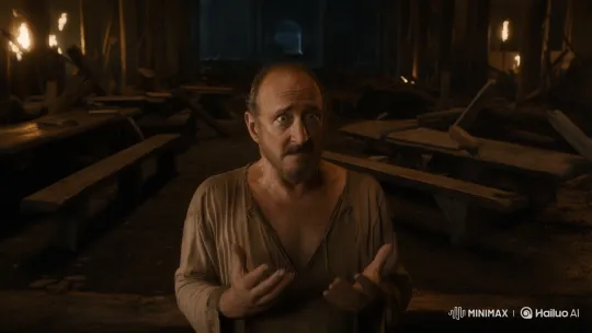 Survivor Recounts Brutal Attack in Ravaged Heorot Hall – AI Generated Video | Hailuo AI