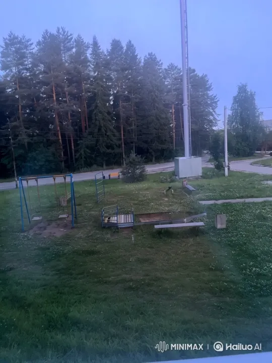 Quiet Playground Transforms into Tornado Chaos – AI Generated Video | Hailuo AI