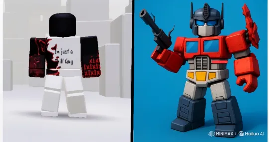 Roblox Avatar Battles Optimus Prime in Cosmic Duel – AI Generated Video | Hailuo AI