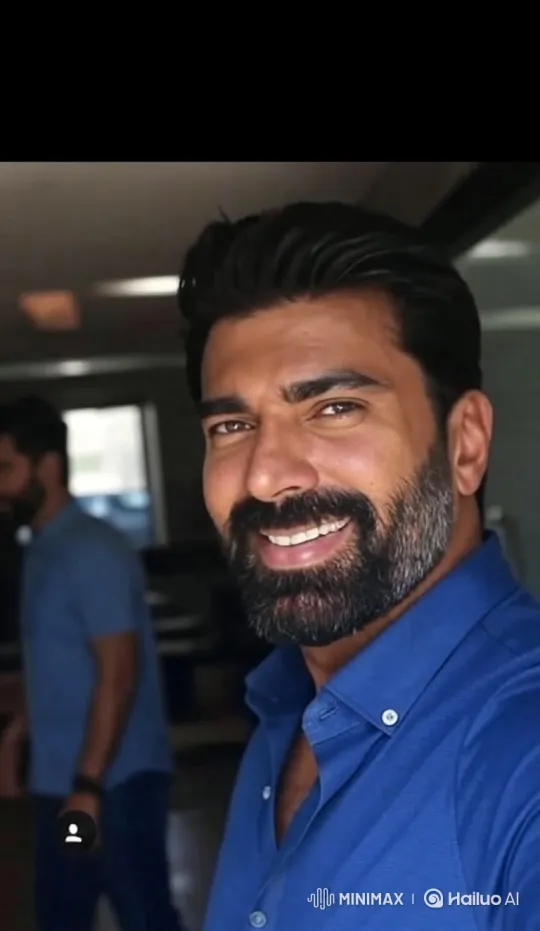 Man Sends Affectionate Air Kiss to Camera – AI Generated Video | Hailuo AI