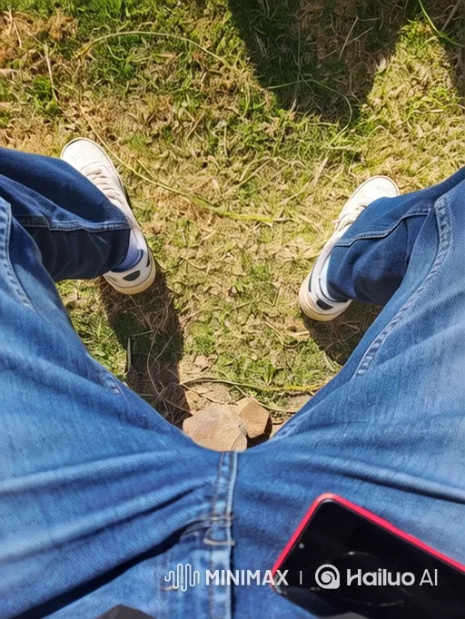 Shaky-Cam Video of Person on Grass with Inspirational Quote – AI Generated Video | Hailuo AI