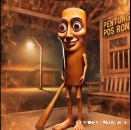 Cylindrical Character and Mouse Perform Salsa in Mysterious Village – AI Generated Video | Hailuo AI