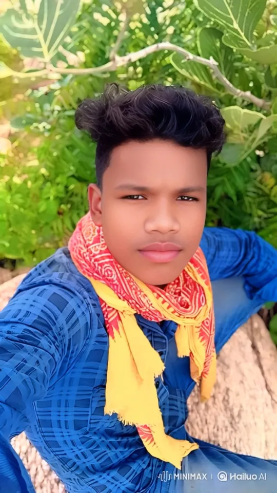 Young Man in Garden: A Serene, Candid Smile – AI Generated Video | Hailuo AI