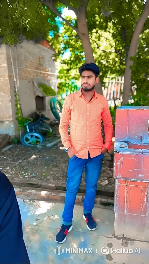 Romantic Encounter in a Golden Hour Park Setting – AI Generated Video | Hailuo AI