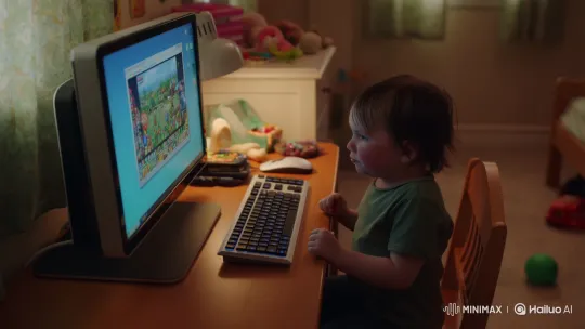 5-Year-Old Child Frustratedly Tantrums at Paused Video Game – AI Generated Video | Hailuo AI