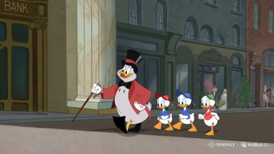 Scrooge McDuck and Nephews March to McDuck Bank – AI Generated Video | Hailuo AI