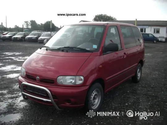 Red Minivan Start-Up and Idle in Wet Parking Lot – AI Generated Video | Hailuo AI