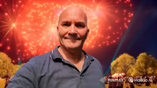 Transformation and Flight of a Fireworks Superhero – AI Generated Video | Hailuo AI