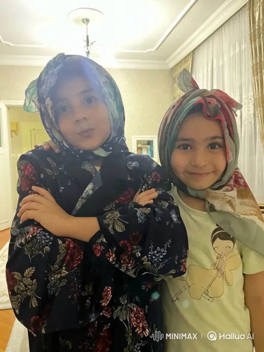Girls Share Intimate, Affectionate Moment in Warmly Lit Room – AI Generated Video | Hailuo AI