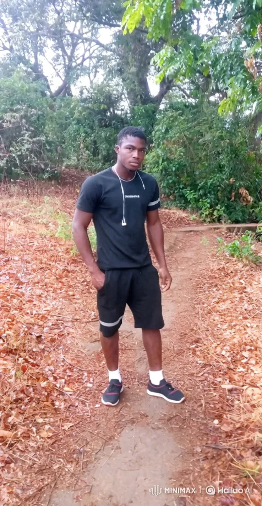 Athletic Man Walking Steadily on a Forest Trail – AI Generated Video | Hailuo AI