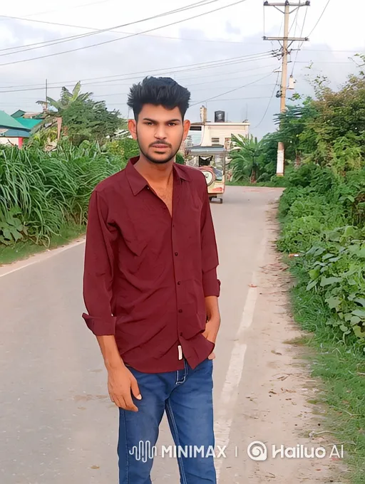Young Couple Embraces on a Quiet Road – AI Generated Video | Hailuo AI