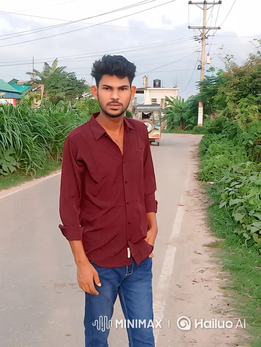 Young Couple Embraces on Quiet Road – AI Generated Video | Hailuo AI