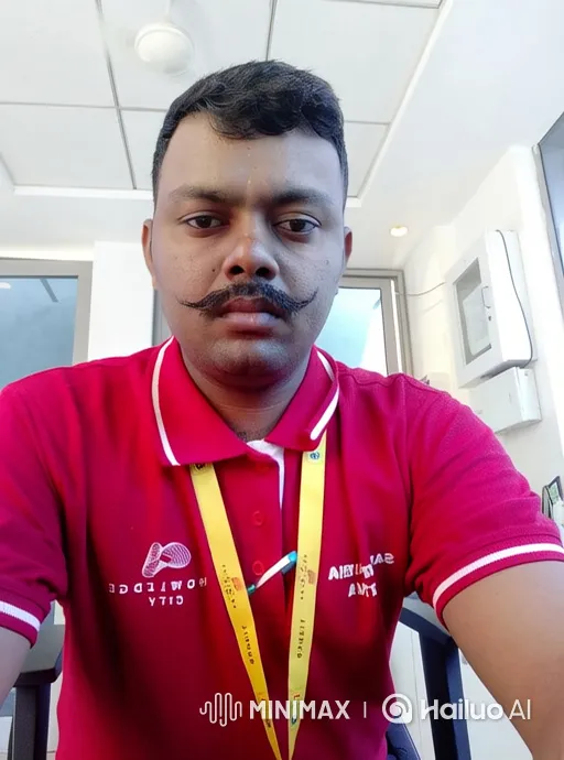 Man in Office: A Study in Stillness – AI Generated Video | Hailuo AI