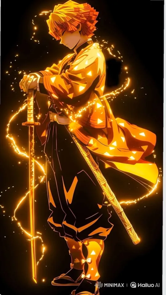 Young Swordsman Enveloped in Golden Aura - Cinematic Animation – AI Generated Video | Hailuo AI