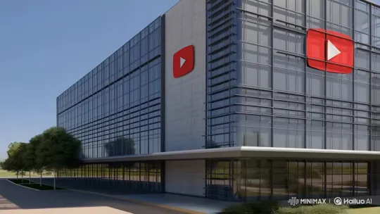 Dynamic Tour of YouTube HQ's Modern Architecture – AI Generated Video | Hailuo AI