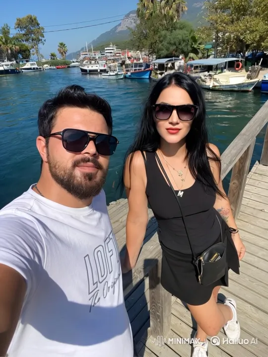 Family Reunion on an Evening Boardwalk – AI Generated Video | Hailuo AI