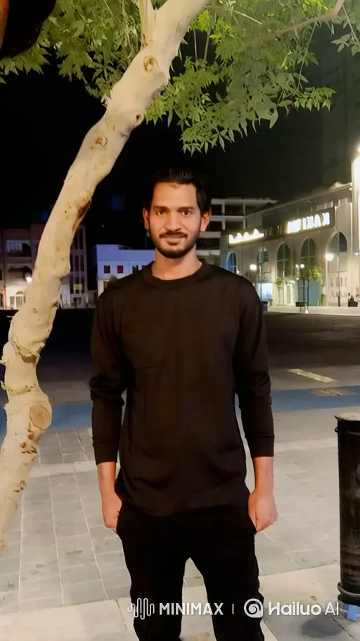 Couple Embraces in Night Plaza Setting – AI Generated Video | Hailuo AI