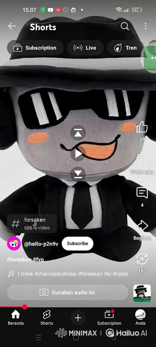Plush Character's Poker Dream to Defeat – AI Generated Video | Hailuo AI