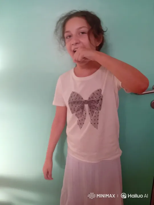 Young Girl Enjoying Ramen with Chopsticks – AI Generated Video | Hailuo AI