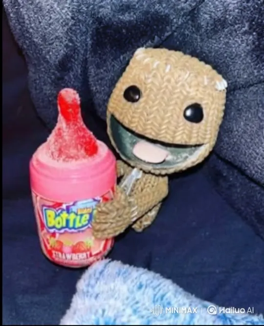 Knitted Doll Drives Toy Car, Tips Over – AI Generated Video | Hailuo AI