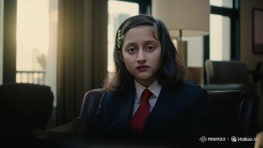 Young Girl in Armchair: A Study in Silence – AI Generated Video | Hailuo AI