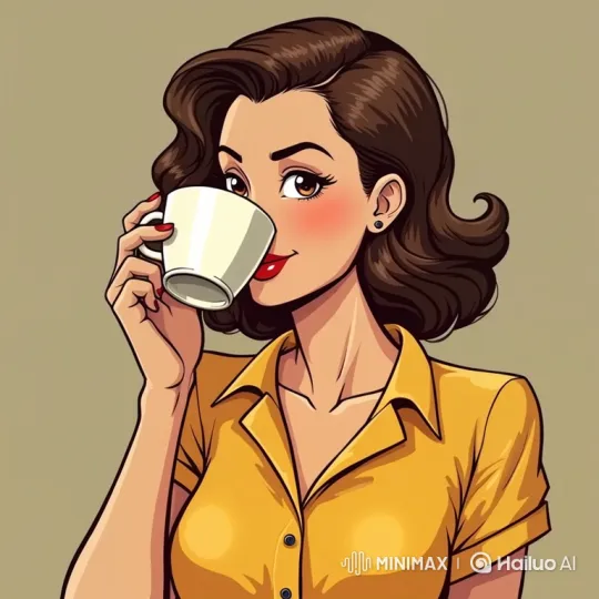 Retro-Style Office Drama: Woman's Determined Gaze – AI Generated Video | Hailuo AI