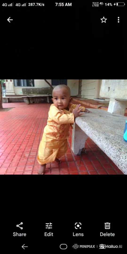 Toddler Joyfully Dancing in Traditional Outfit – AI Generated Video | Hailuo AI
