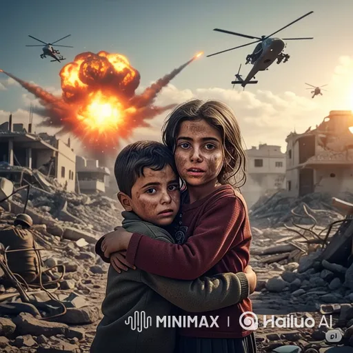 Survival Amidst Ruin: Children's Harrowing Escape – AI Generated Video | Hailuo AI