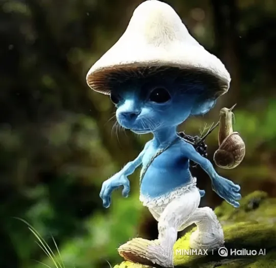Transformation of a Cat-Like Creature in a Mysterious Forest – AI Generated Video | Hailuo AI