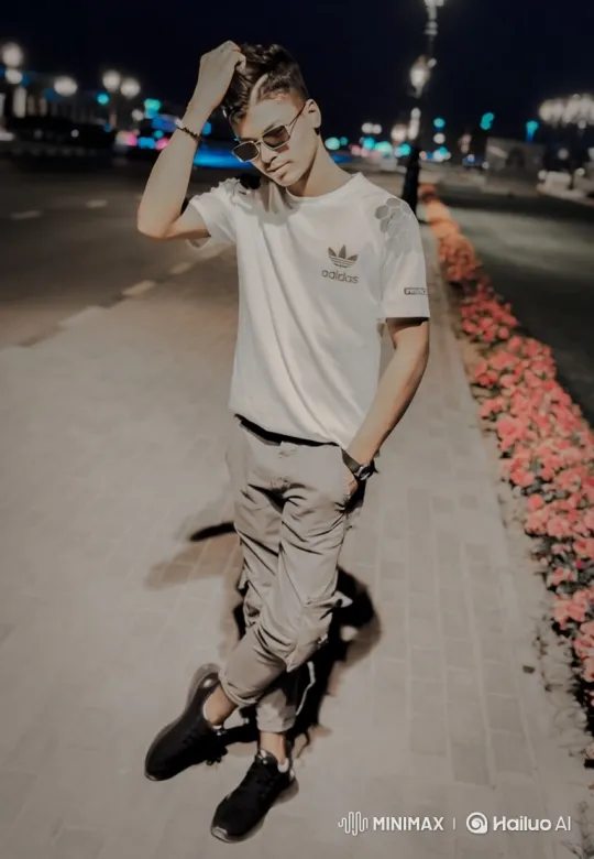 Young Couple's Romantic Encounter on City Sidewalk – AI Generated Video | Hailuo AI