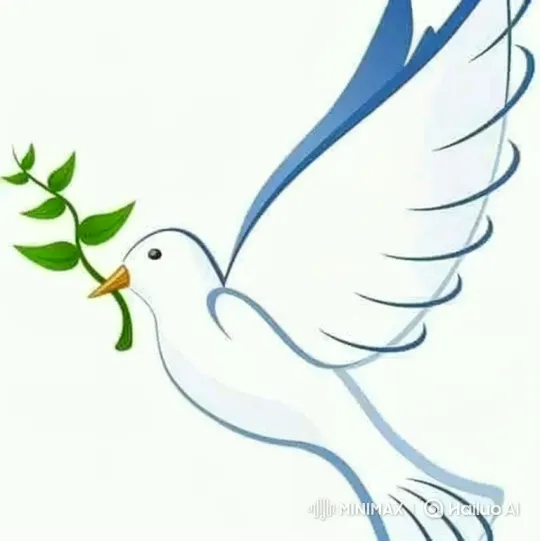 Animated Flight of a White Dove with an Olive Branch – AI Generated Video | Hailuo AI