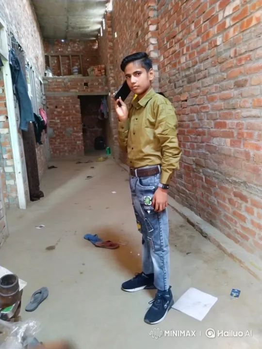 Young Man in Hallway Ends Phone Call – AI Generated Video | Hailuo AI