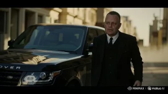 Mysterious Man in Suit Walks Past Range Rover – AI Generated Video | Hailuo AI