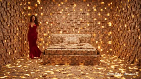 Money's Warm, Satin Appeal to Attract Women – AI Generated Video | Hailuo AI