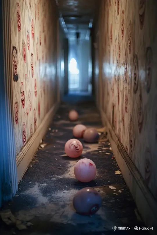 Hallway of Dolls, Curved Room, and Unsettling Window – AI Generated Video | Hailuo AI