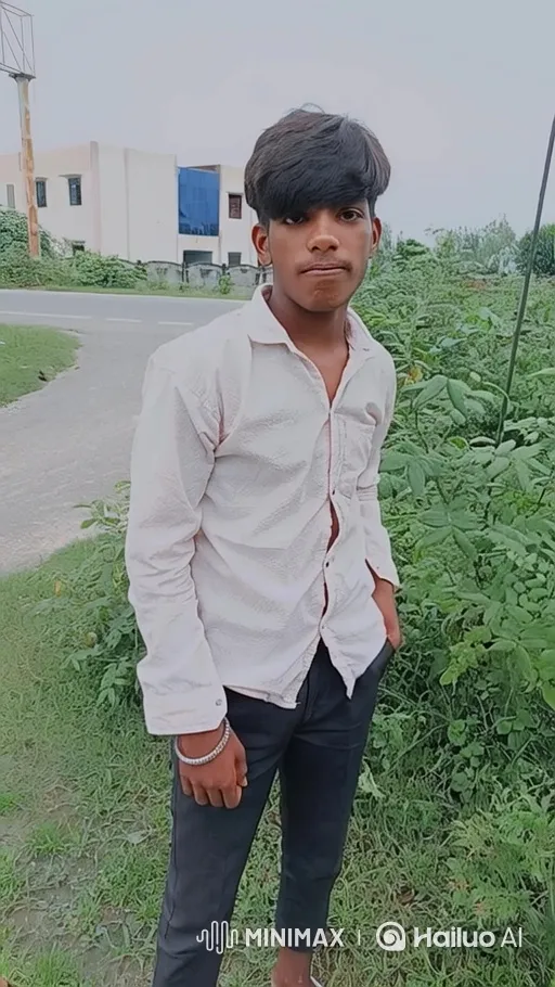 Young Man Stands by Road, Gazes at Camera – AI Generated Video | Hailuo AI