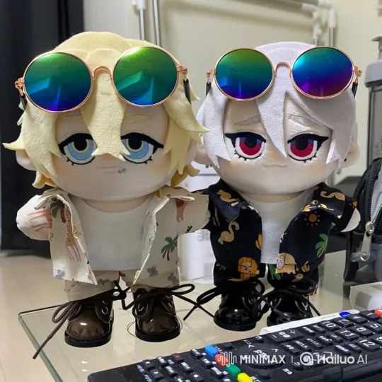 Anime Plush Dolls' Stylish Summer Showdown – AI Generated Video | Hailuo AI