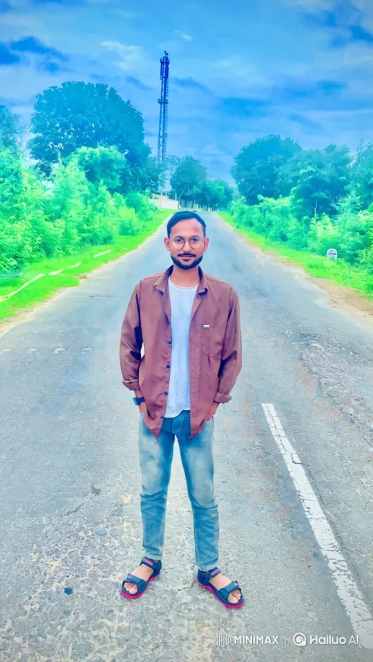 Man Meets Narendra Modi on Empty Road with Handshake – AI Generated Video | Hailuo AI