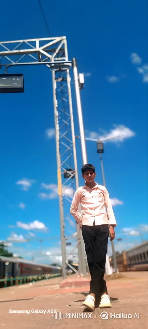 Young Boy Meets Girl in Peaceful Park at Golden Hour – AI Generated Video | Hailuo AI