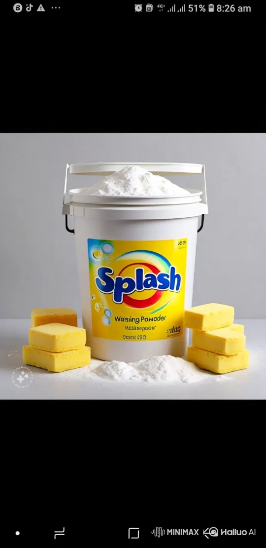 Magical Sparkling Display of Splash Washing Powder – AI Generated Video | Hailuo AI