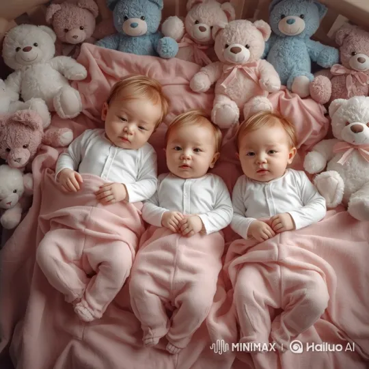 Ultra-Realistic 8K Video of Three Babies in a Cozy Nursery – AI Generated Video | Hailuo AI