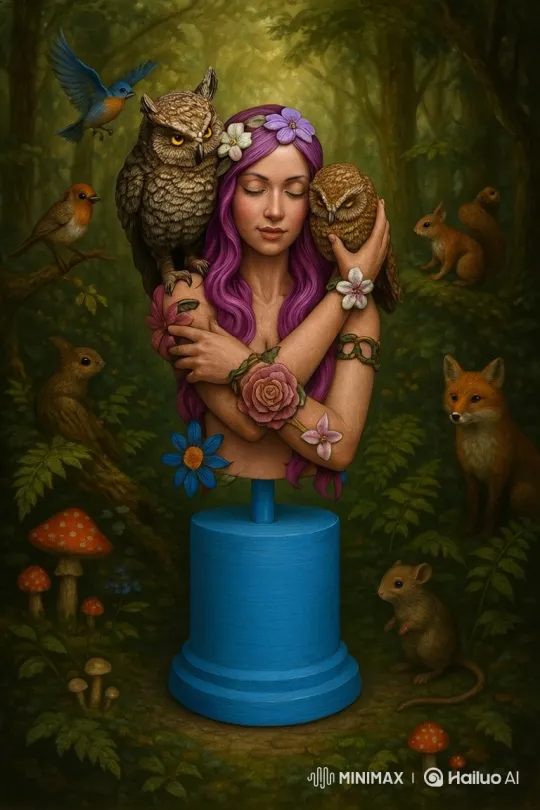 Enchanted Forest Portrait Comes to Life – AI Generated Video | Hailuo AI