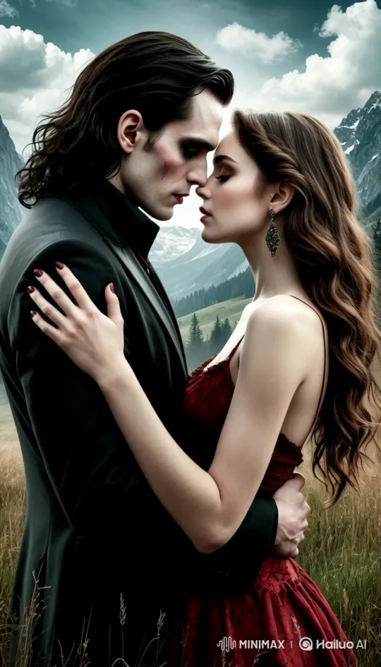 Couple's Intimate Embrace in Mountain Landscape – AI Generated Video | Hailuo AI